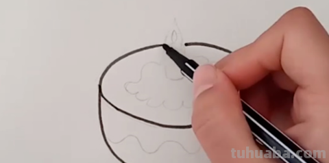 画蛋糕简笔画儿童画