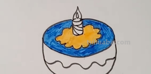 画蛋糕简笔画儿童画