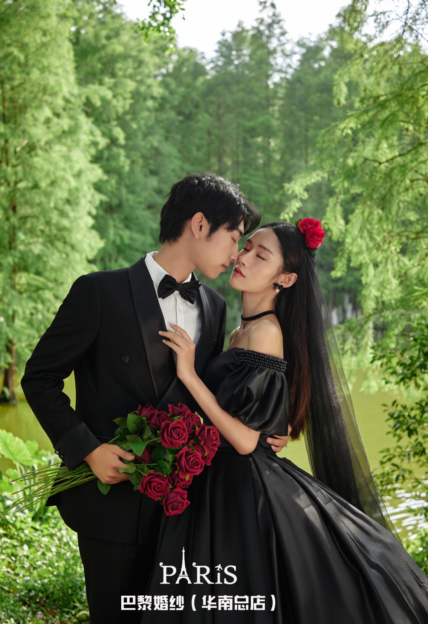 巴黎婚纱(华南总店)-原创-不一样的黑色婚纱照-暗黑森系绝了 巴黎婚纱(华南总店)-原创-不一样的黑色婚纱照-暗黑森系绝了