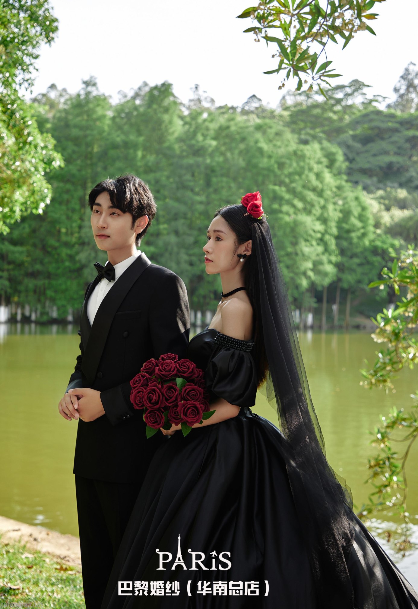 巴黎婚纱(华南总店)-原创-不一样的黑色婚纱照-暗黑森系绝了 巴黎婚纱(华南总店)-原创-不一样的黑色婚纱照-暗黑森系绝了
