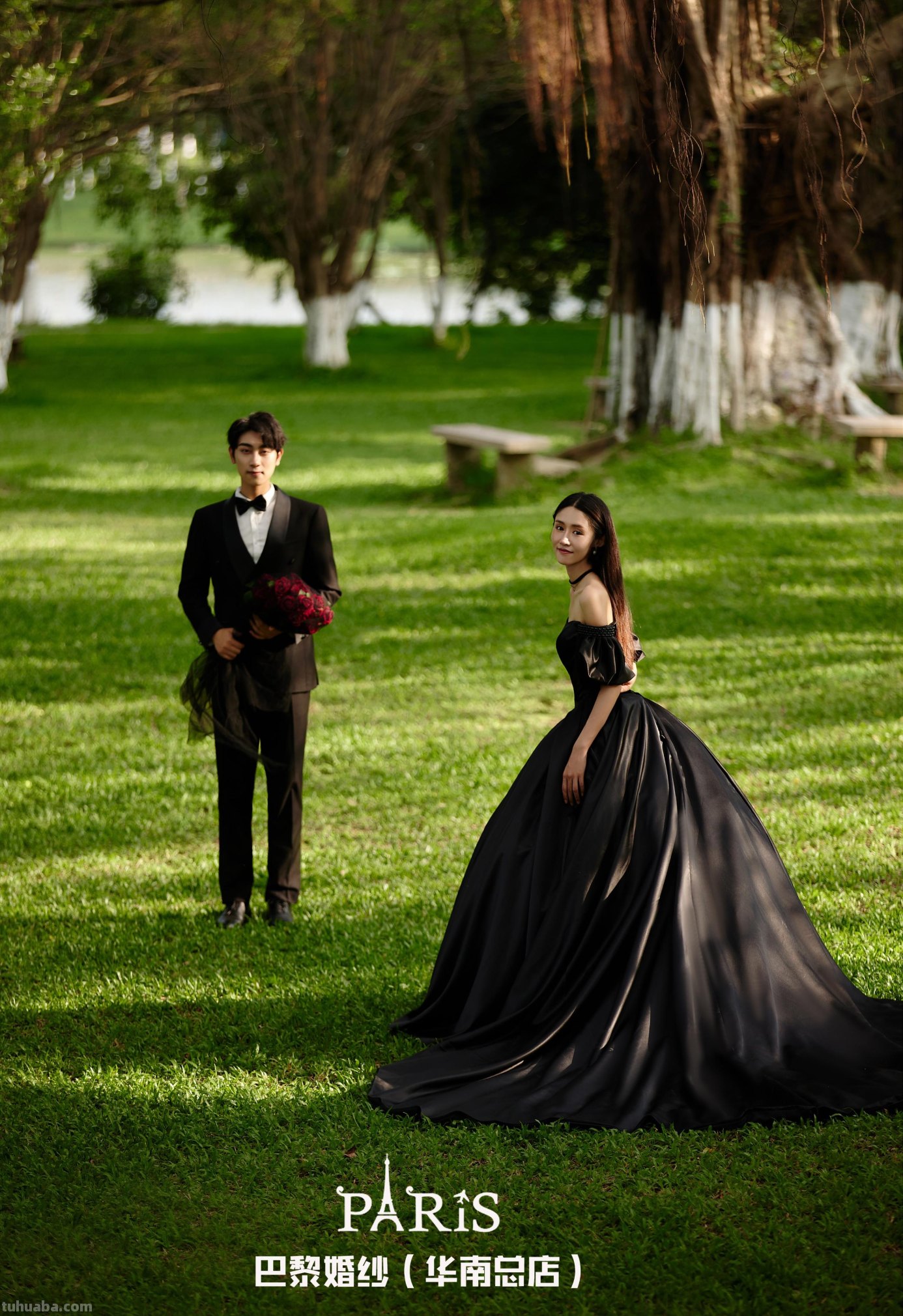 巴黎婚纱(华南总店)-原创-不一样的黑色婚纱照-暗黑森系绝了 巴黎婚纱(华南总店)-原创-不一样的黑色婚纱照-暗黑森系绝了