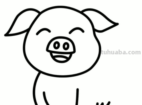 猪的简笔画怎么画又简单又可爱