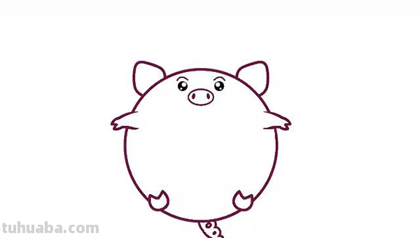 猪的简笔画怎么画