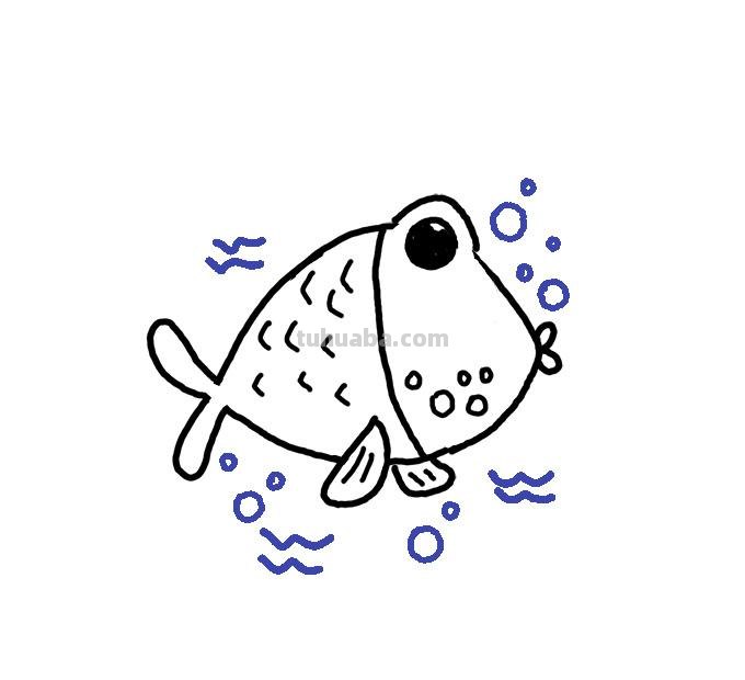 小鱼简笔画分步图文及视频教程，轻松变身绘画达人