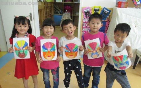 儿童脸谱简笔画图片