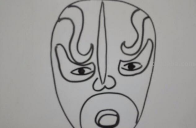 儿童脸谱简笔画图片