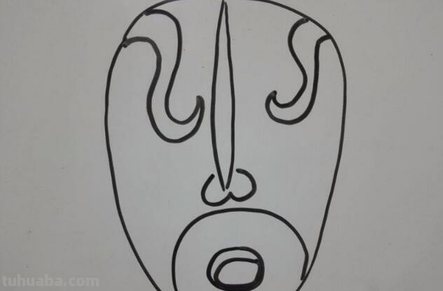 儿童脸谱简笔画图片