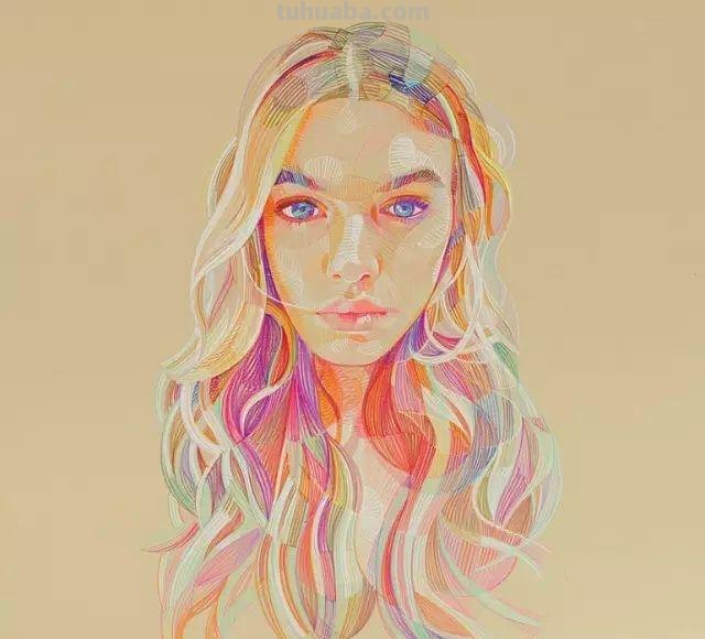 色彩斑斓的彩铅画,超级的美 色彩斑斓的彩铅画,超级的美