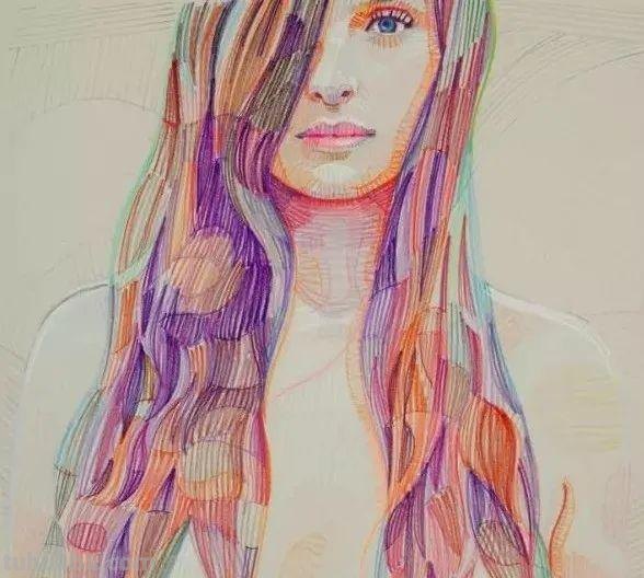 色彩斑斓的彩铅画,超级的美 色彩斑斓的彩铅画,超级的美