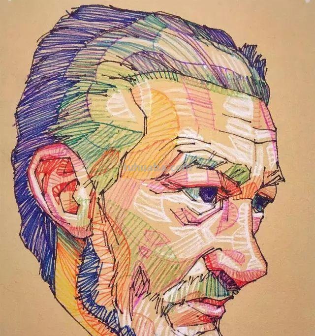 色彩斑斓的彩铅画,超级的美 色彩斑斓的彩铅画,超级的美