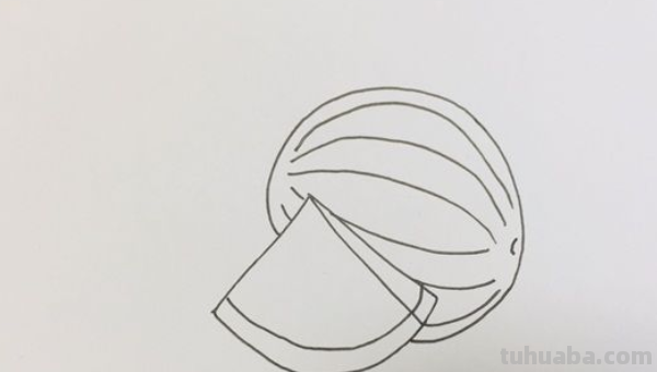 西瓜怎么画简笔画