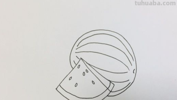 西瓜怎么画简笔画
