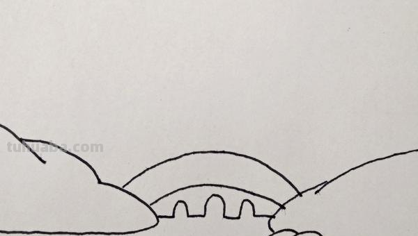 桥手绘速写 怎样用素描画严家桥？