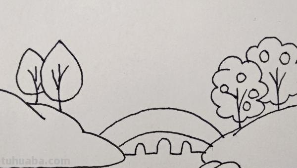 桥手绘速写 怎样用素描画严家桥？