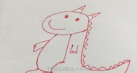 简笔画恐龙怎么画 恐龙绘画幼儿？