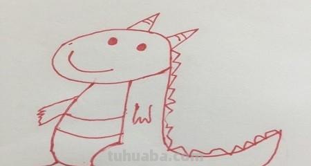 简笔画恐龙怎么画 恐龙绘画幼儿？