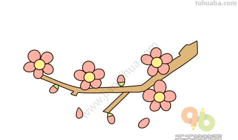 花朵的简笔画，简单又可爱！喜欢收藏哦~