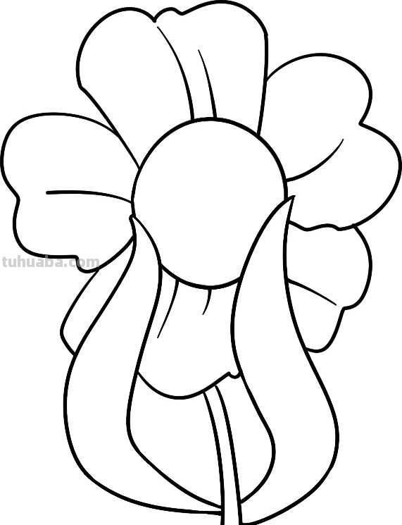 简笔画 - 三种常见花儿简笔画，简单易画，快给你的孩子收藏起来