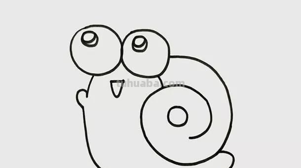 每天学一幅简笔画-可爱的蜗牛简笔画