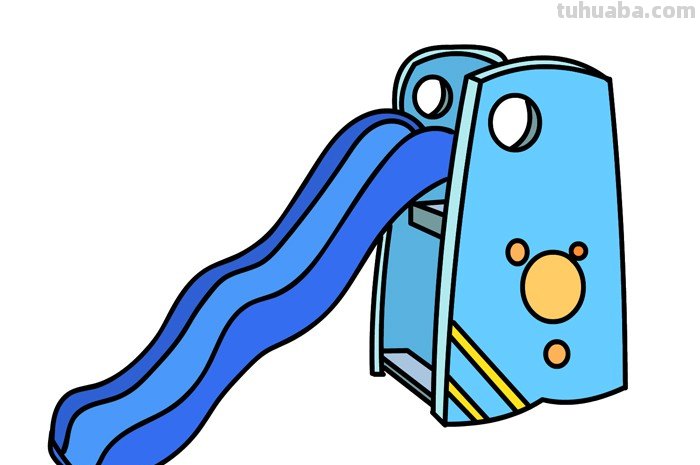 滑梯怎么画 简单