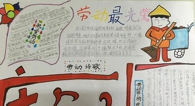 劳动节的手抄报怎么做简单又漂亮