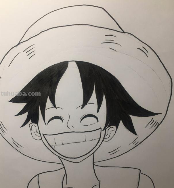 拳头怎么画简笔画 怎么画日本动漫《海贼王》中的路飞，路飞简笔画？