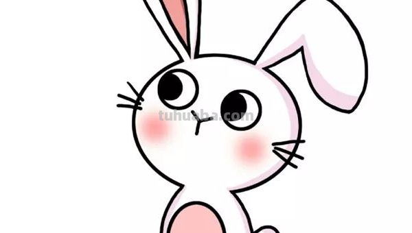 如何画可爱小白兔