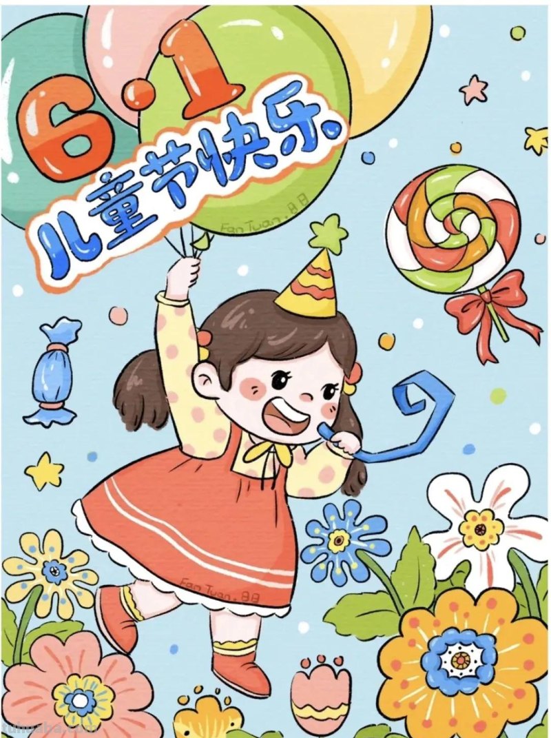 今日六一节日，这44张儿童节主题创意儿童绘画作品一起来欣赏呀！