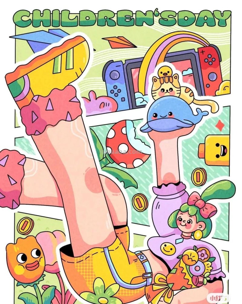 今日六一节日，这44张儿童节主题创意儿童绘画作品一起来欣赏呀！