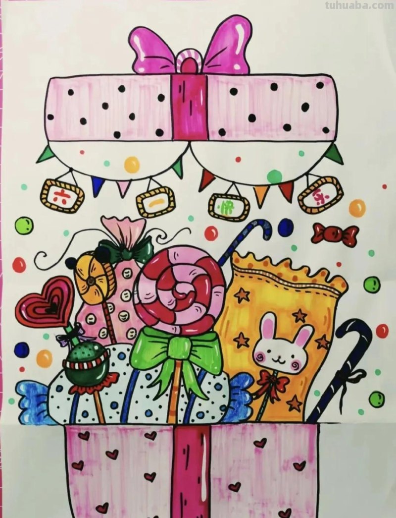 今日六一节日，这44张儿童节主题创意儿童绘画作品一起来欣赏呀！