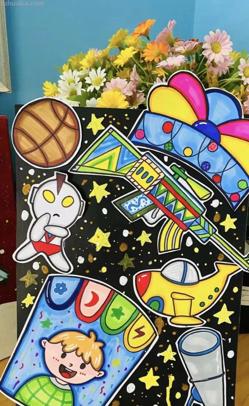 今日六一节日，这44张儿童节主题创意儿童绘画作品一起来欣赏呀！