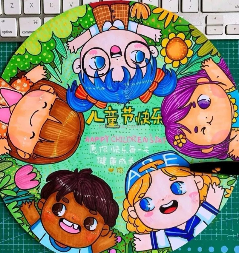 今日六一节日，这44张儿童节主题创意儿童绘画作品一起来欣赏呀！