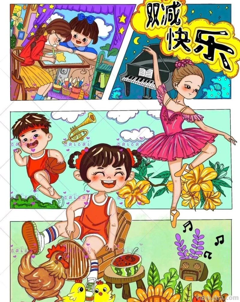 今日六一节日，这44张儿童节主题创意儿童绘画作品一起来欣赏呀！