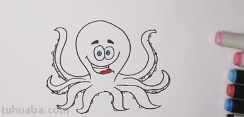 章鱼简笔画怎么画