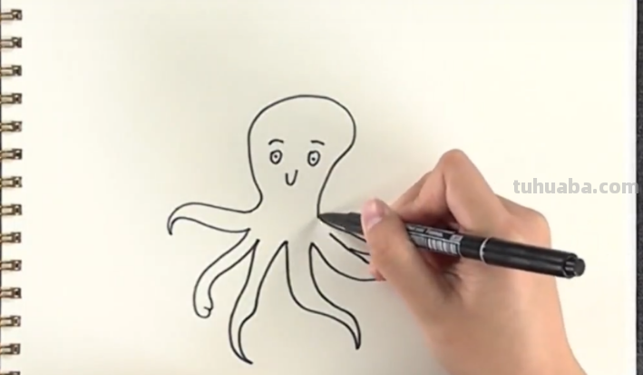 章鱼的简笔画怎么画
