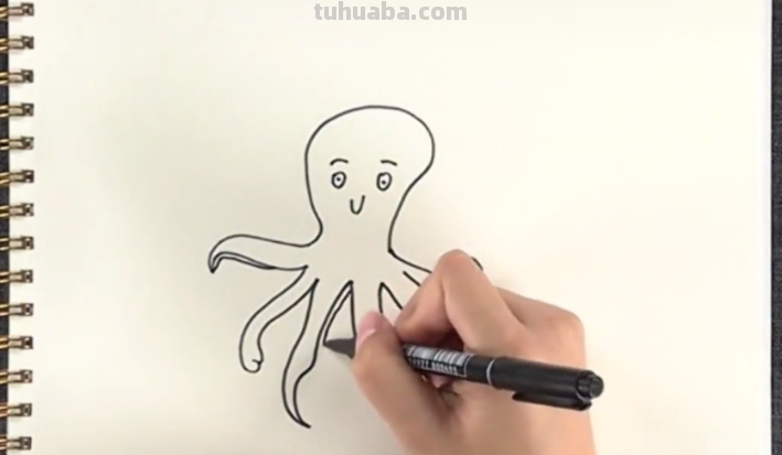 章鱼的简笔画怎么画