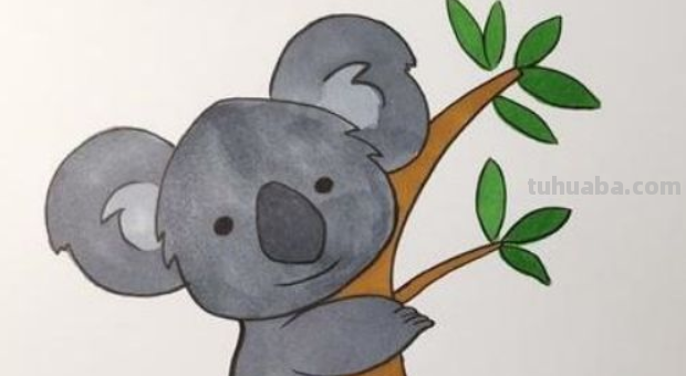 考拉怎么画简单又可爱