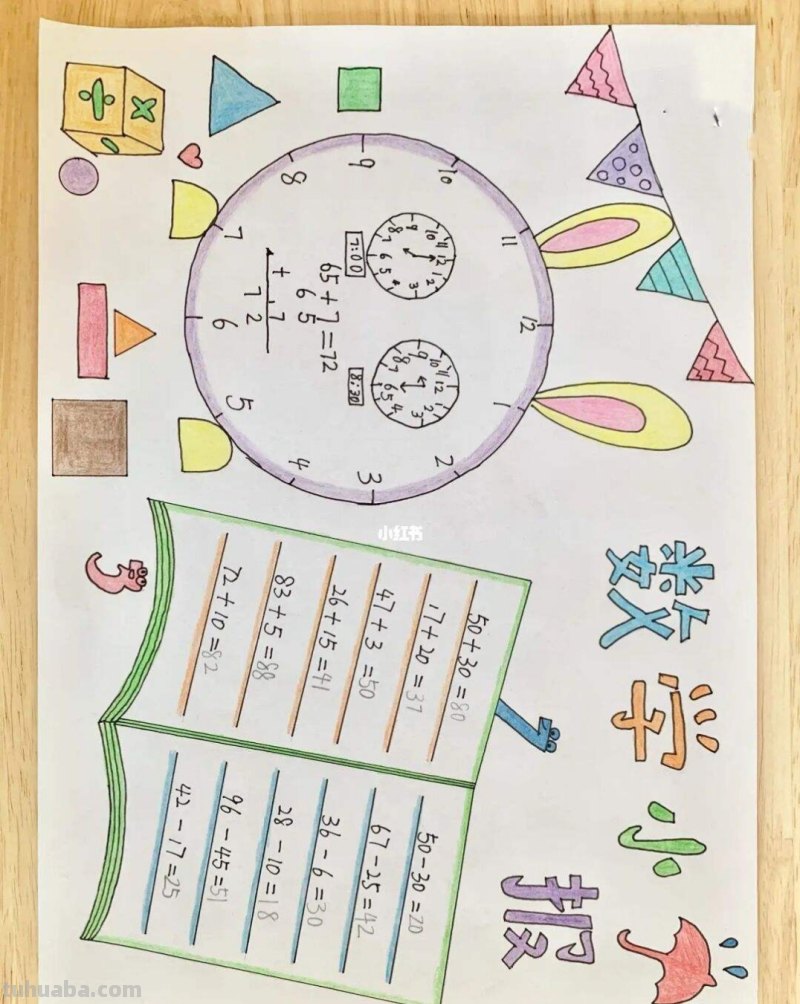 数学手抄报的怎么画 数学手抄报六年级简单又漂亮教程？