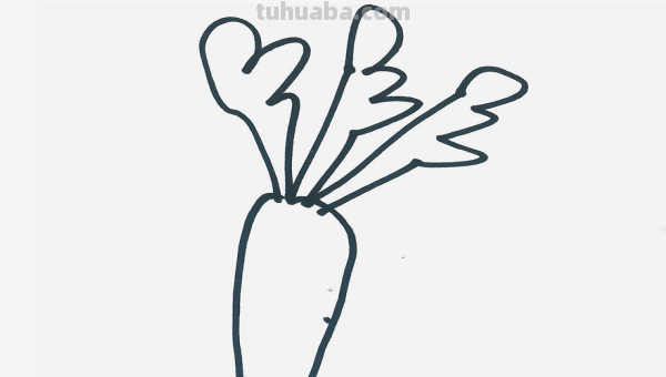 好看的萝卜简笔画 好看的萝卜简笔画图片