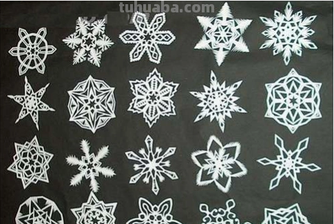 雪花怎么画?