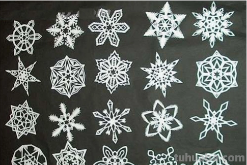 雪花怎么画?