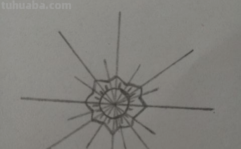 怎么画雪花简笔画