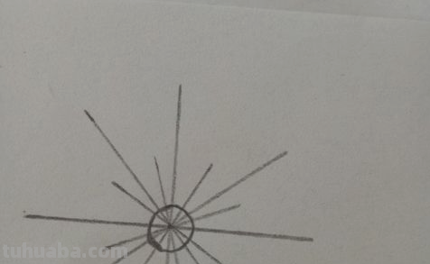 怎么画雪花简笔画