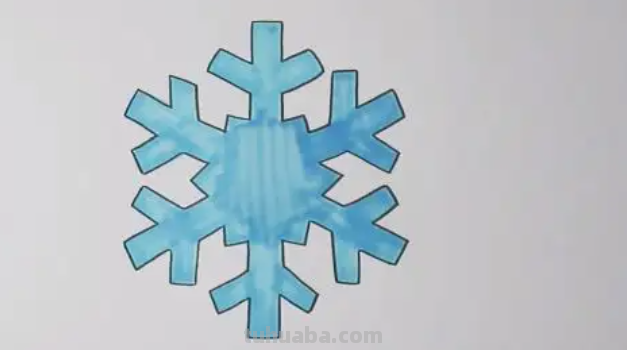 雪花的画法