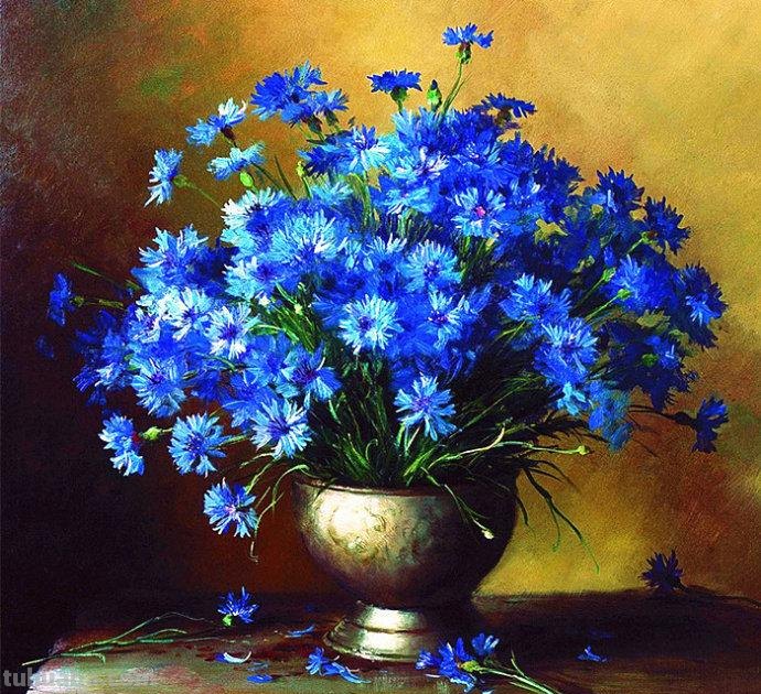 落英有情 - 俄罗斯画家 Serguei Toutounov 花卉静物油画