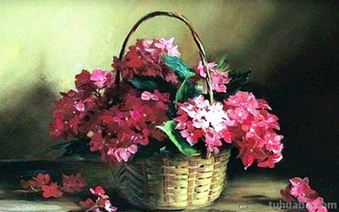 落英有情 - 俄罗斯画家 Serguei Toutounov 花卉静物油画