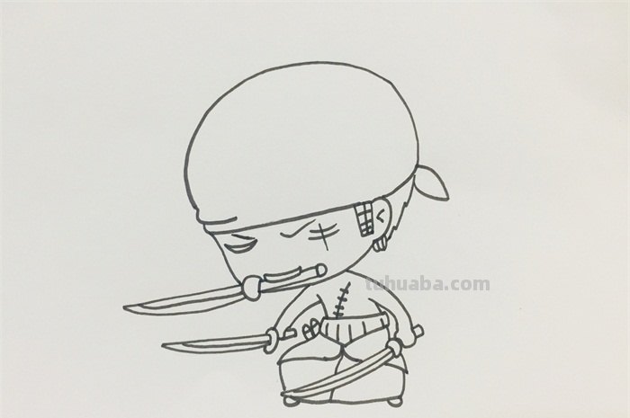 索隆怎么画 彩铅 海贼王人物绘画？