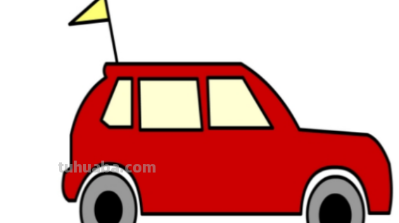 小汽车怎么画简单图片