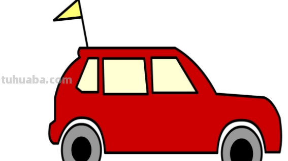 小汽车怎么画简单图片