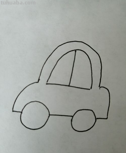 小汽车怎么画